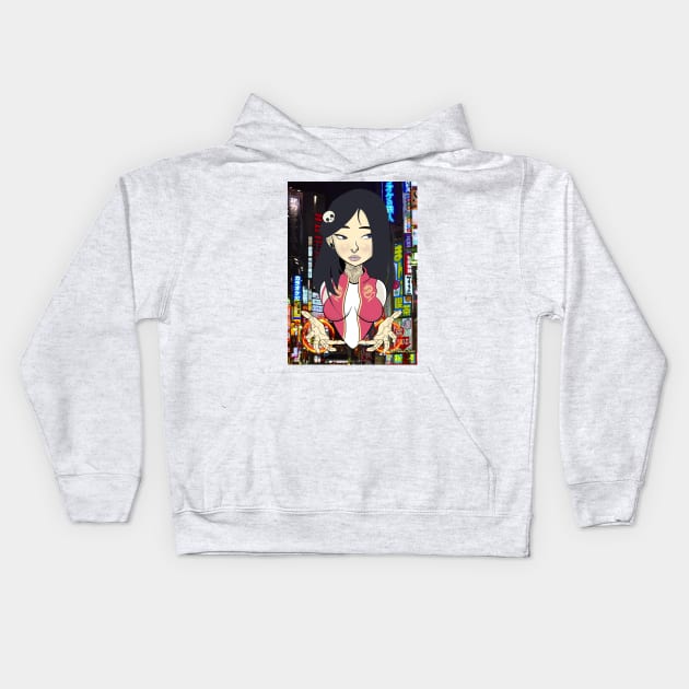 mulan dragon princess Kids Hoodie by marko0z